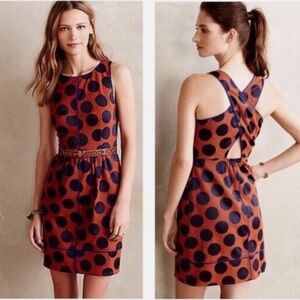 Anthropologie Maeve Rokin Polka Dot Dress - Size 2